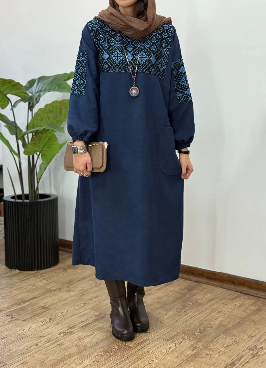 پیراهن مانتویی پاییزه آوان